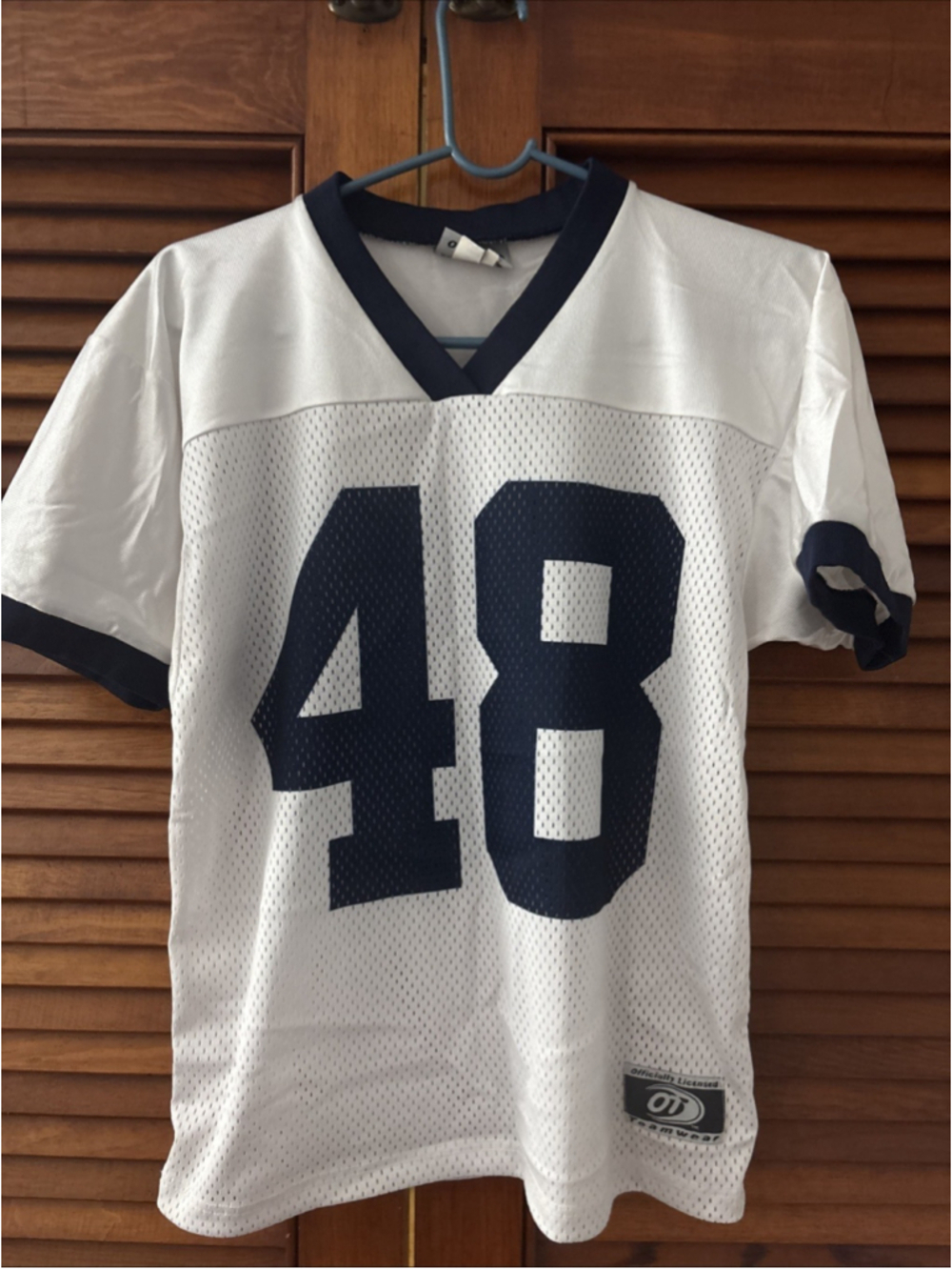 Penn State Nittany Lions #48 White OT Sports Jersey Youth Large